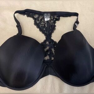 NWT Paramour Bra 36DD Felina Black Front Close Nwt Lace Racerback